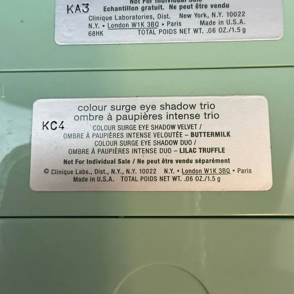 Clinique Eye Shadow Trio Set of 2 Discontinued 1.5g